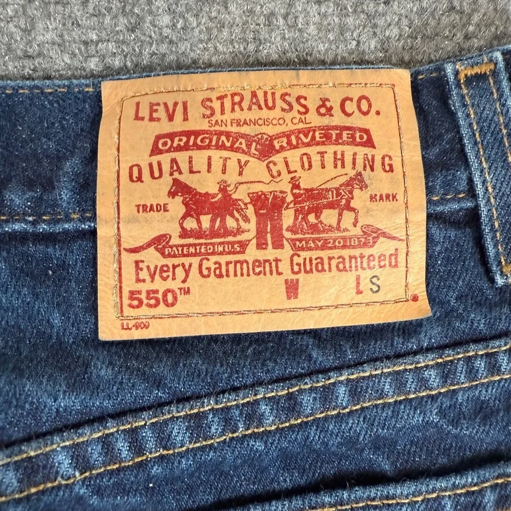 Vintage Levi's Jeans Womens‎ S (34x29) 550 Tapered Mom Relaxed 90s Medium Wash